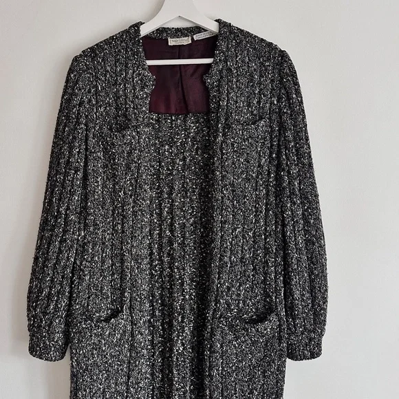 vintage Valentino italy knit sweater cardigan coat maryam nassir zadeh 70s 80s S